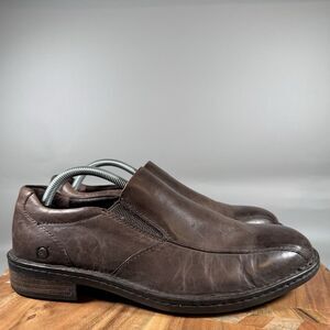 Born Men’s Brown Leather Loafers Size 9 M‎ Slip-On Casual Comfort Shoes